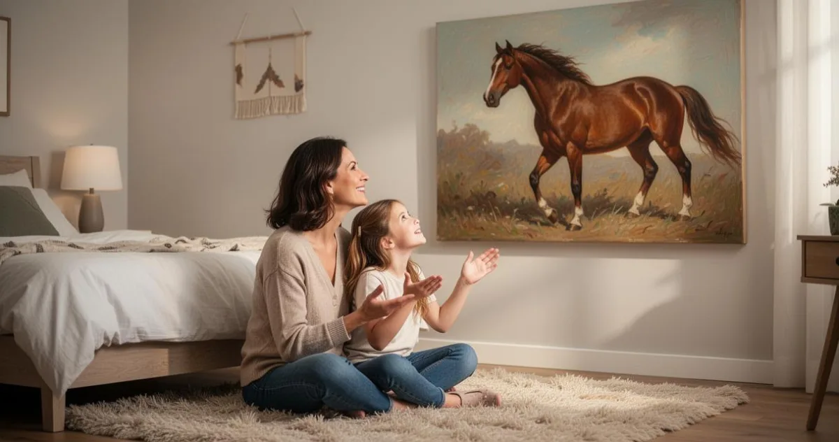 Top 5 des plus beaux tableaux de chevaux pour une décoration murale enfantine réussie – image 2