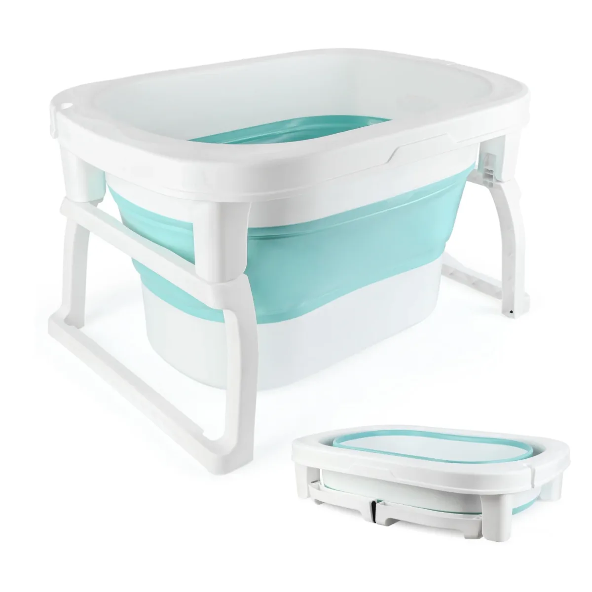 Baignoire bébé pliable avec pieds surélevés
