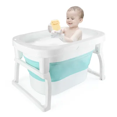 Baignoire bébé pliable avec pieds surélevés – image 2