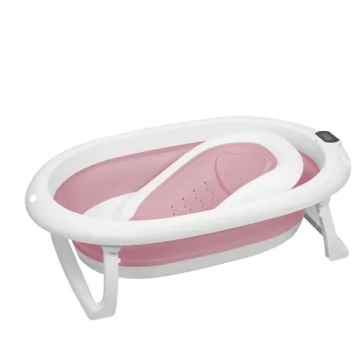 Baignoire bébé pliable avec siège et thermomètre – image 3