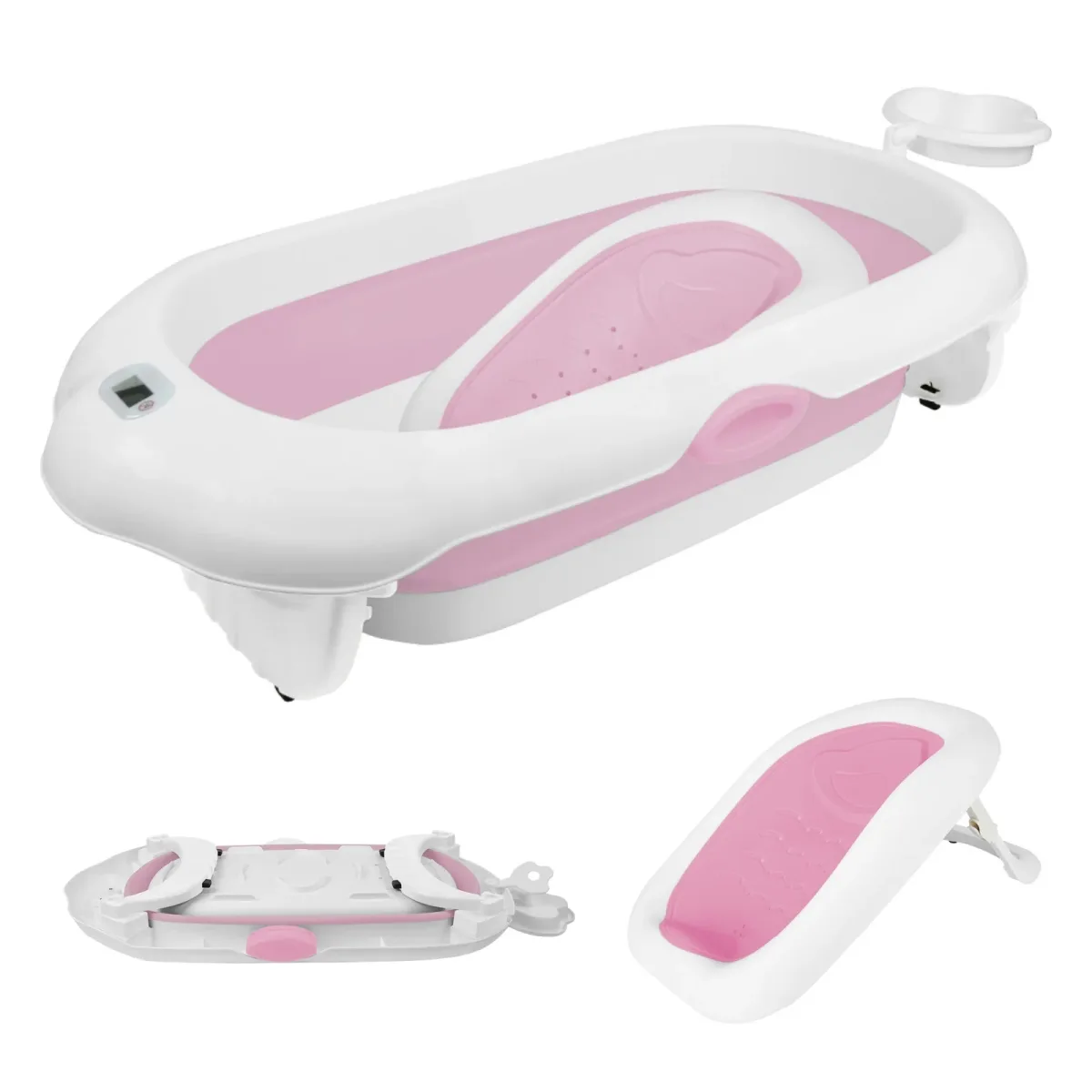 Baignoire pliable bébé, siège et thermomètre