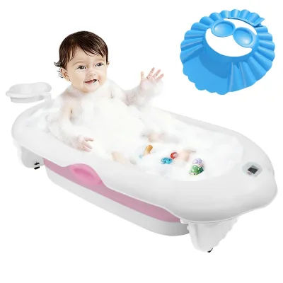 Baignoire pliable bébé, siège et thermomètre – image 2