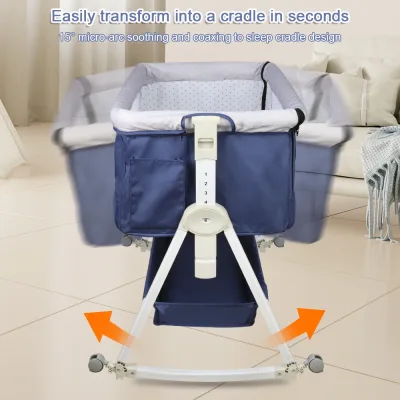 Berceau cododo en métal avec table à langer – image 3