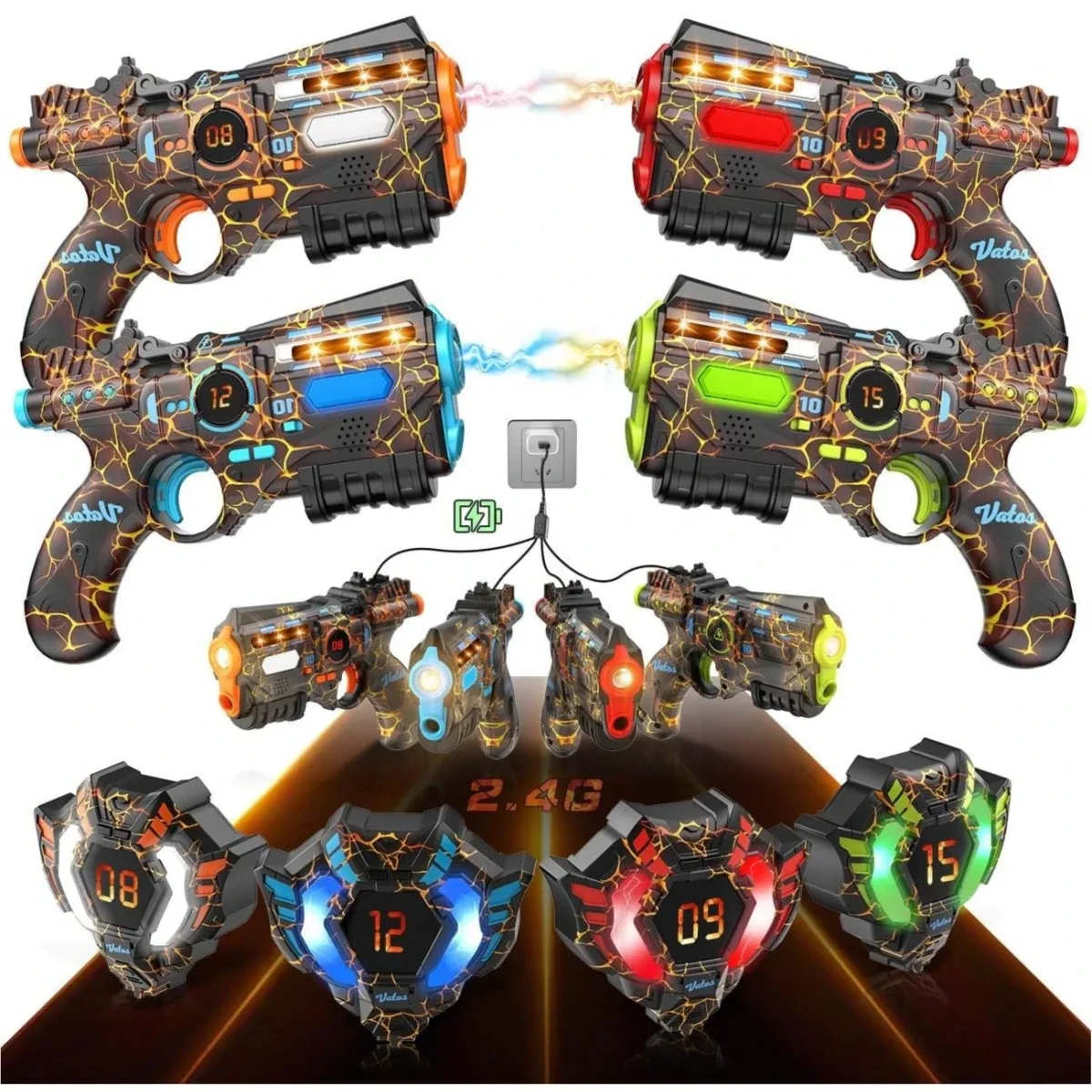 Jeu de bataille infrarouge rechargeable