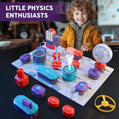 Kit de circuits électroniques éducatif, 53 pièces – image 2