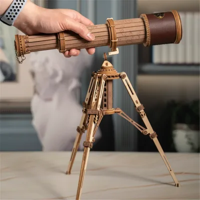 Kit de monoculaire télescopique en bois, 314 pièces – image 3