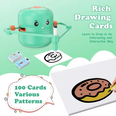 Robot de dessin pour enfants avec crayons – image 2