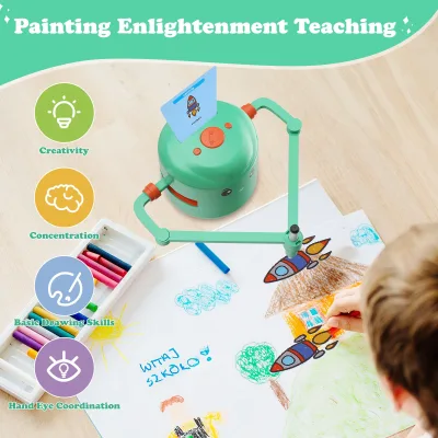Robot de dessin pour enfants avec crayons – image 3