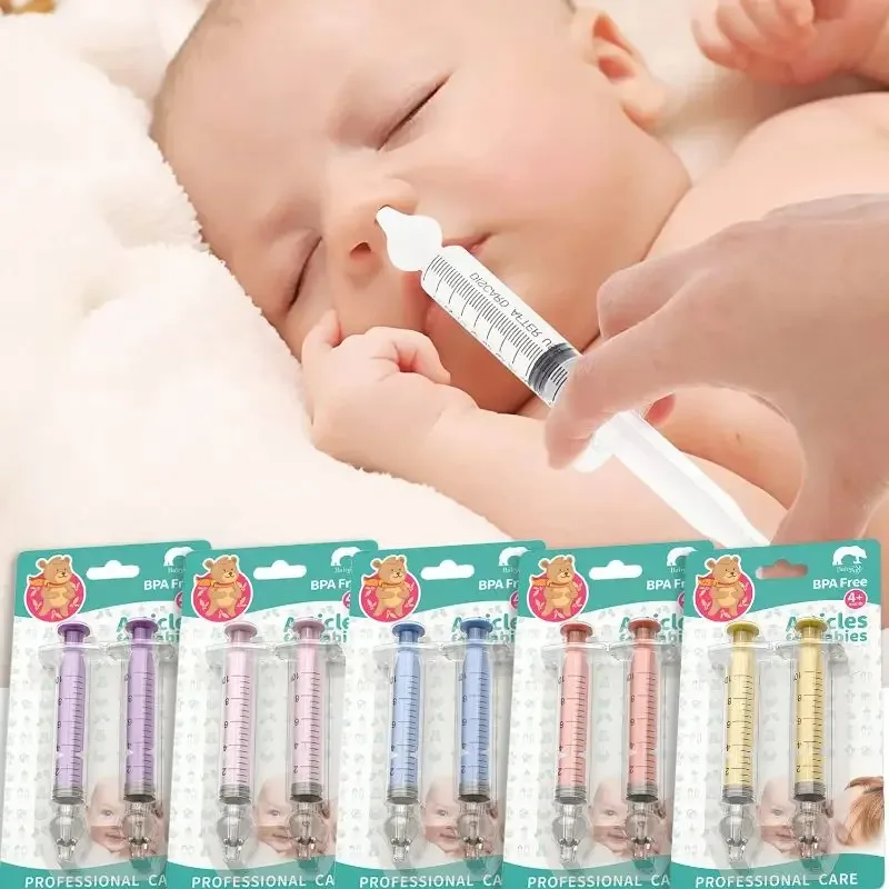 Seringue de lavage nasal en silicone pour bébé