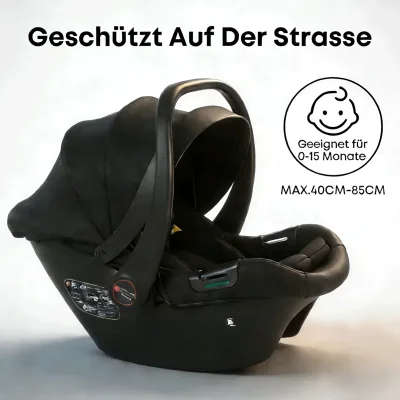 Siège auto bébé avec base Isofix, coton – image 2