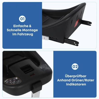 Siège auto bébé noir avec base Isofix – image 3