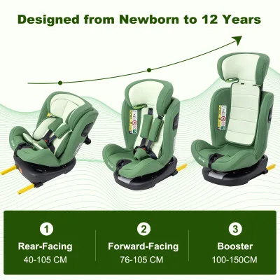 Siège auto bébé pivotant 360° avec Isofix – image 2