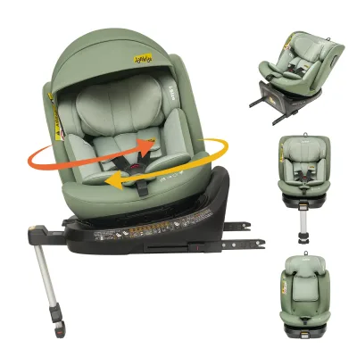 Siège auto pivotant avec jambe de soutien