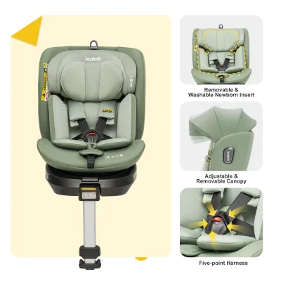 Siège auto pivotant avec jambe de soutien – image 2