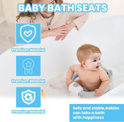 Siège de bain bébé ours antidérapant – image 3