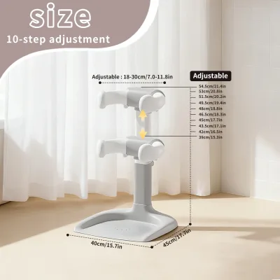 Support de bain bébé réglable en ABS – image 2