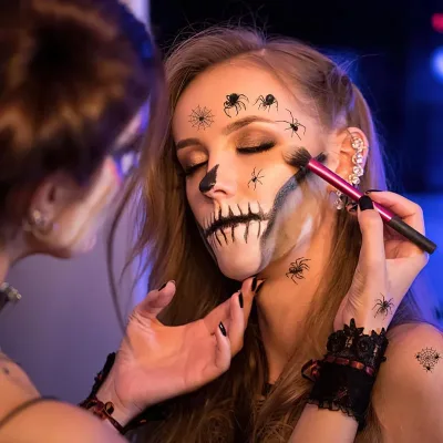 Tatouages temporaires araignées d'Halloween – image 3